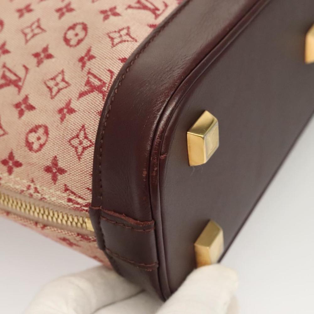 LOUIS VUITTON Monogram Mini Alma Haut Hand Bag Red M92204 LV Auth 129888 - Picture 11 of 16